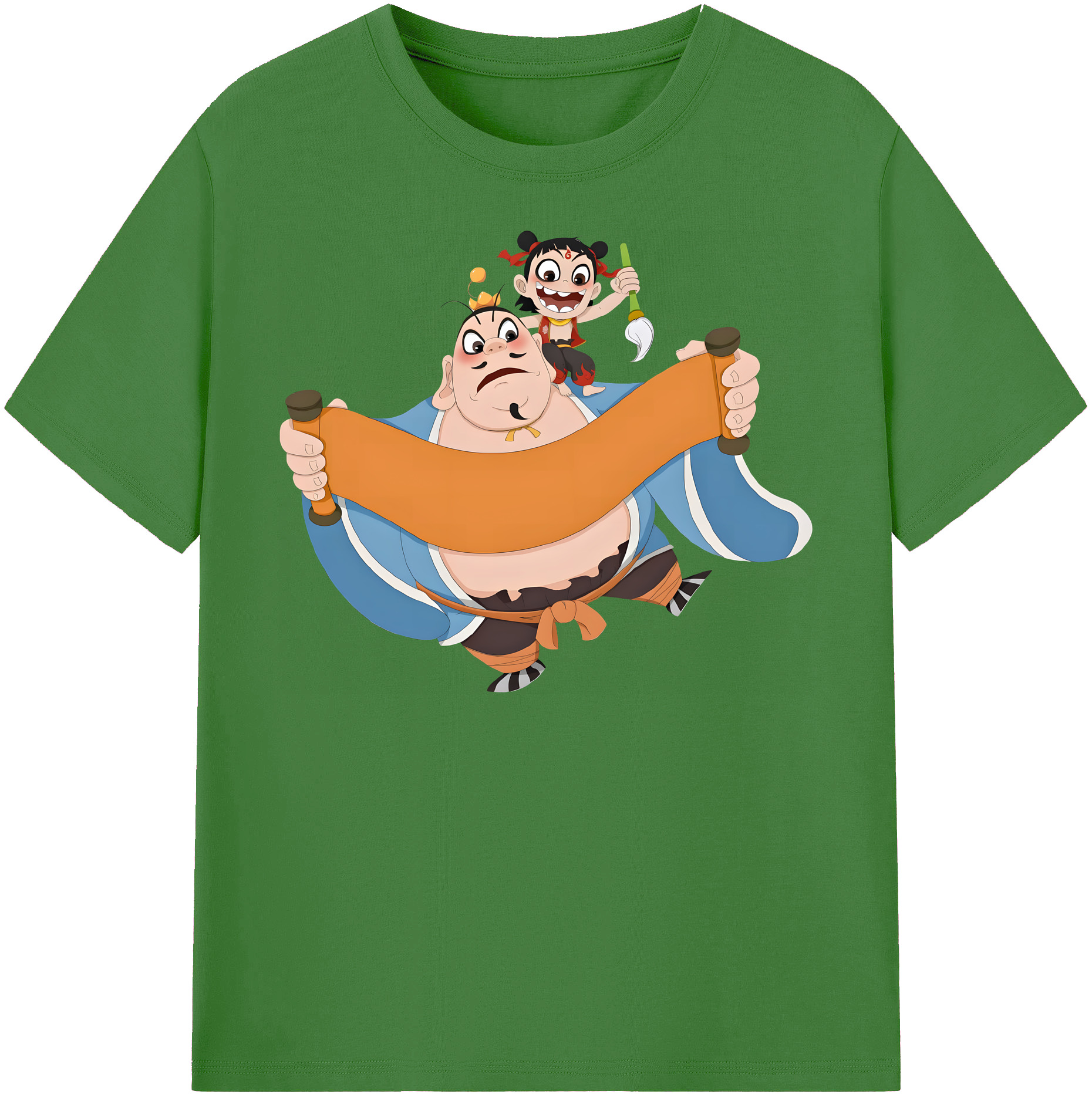 （画像用） Ne Zha 2 ナタ 魔童の大暴れ レディースカジュアルプリントTシャツ（綿100％）